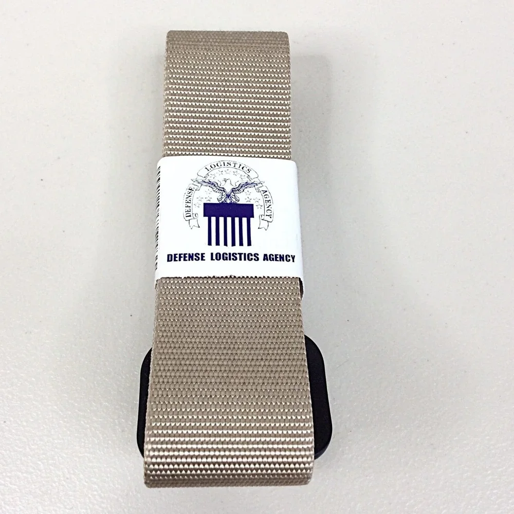 Defense Logistics Agency Military Rigger Belt Sand Size 52 8415-01-526-5353
